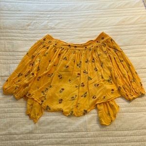 Off the shoulder flower blouse